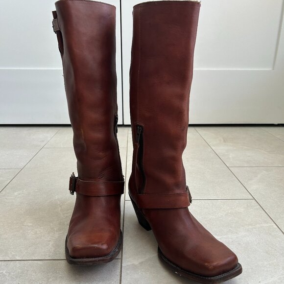 John Fluevog I Believe High Sheryl Tall Boot With Buckles Women's Size 8.5 US - Picture 3 of 16